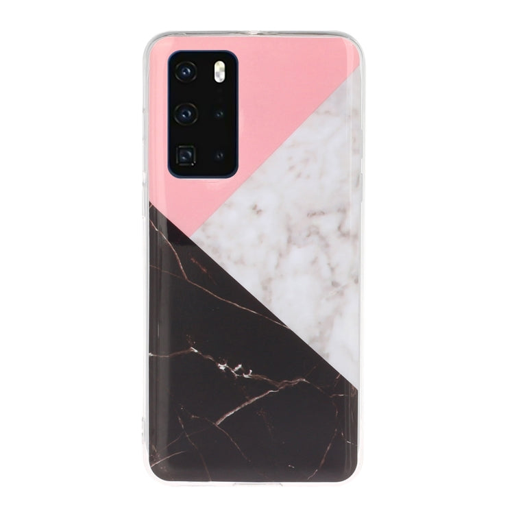 For Huawei P40 Marble Pattern Soft TPU Protective Case