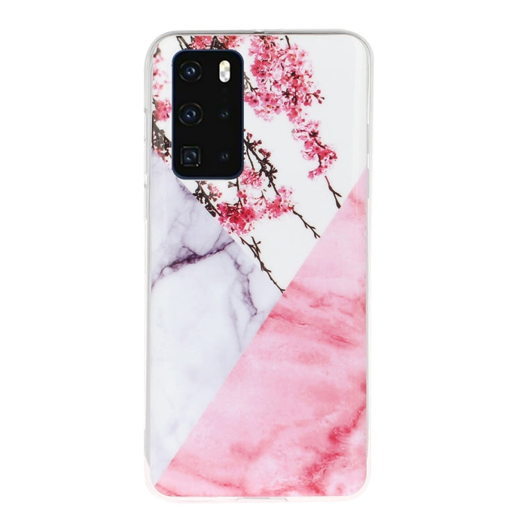 For Huawei P40 Marble Pattern Soft TPU Protective Case
