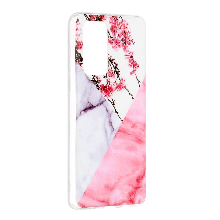 For Huawei P40 Marble Pattern Soft TPU Protective Case