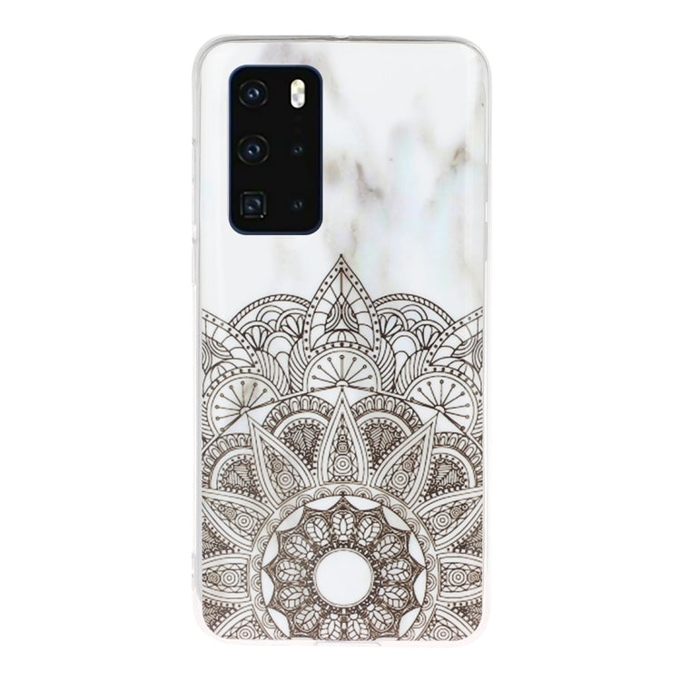 For Huawei P40 Marble Pattern Soft TPU Protective Case