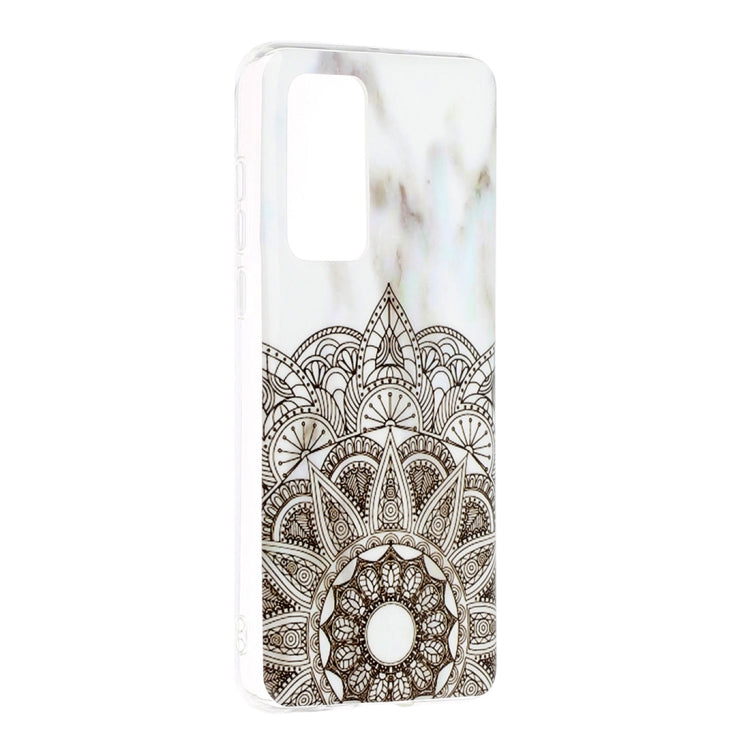 For Huawei P40 Marble Pattern Soft TPU Protective Case