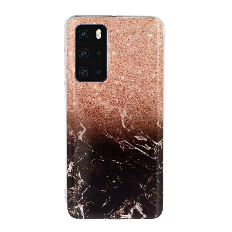For Huawei P40 Marble Pattern Soft TPU Protective Case