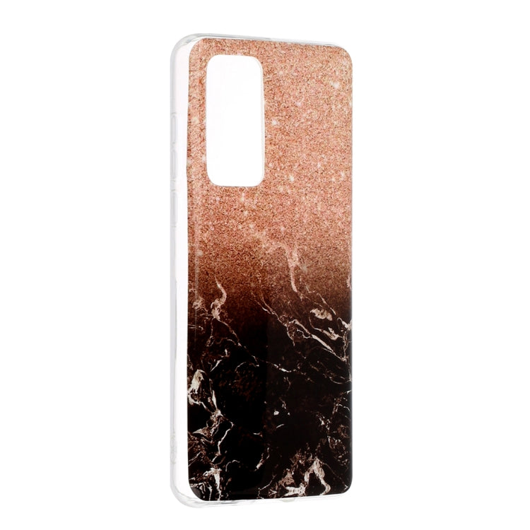 For Huawei P40 Marble Pattern Soft TPU Protective Case
