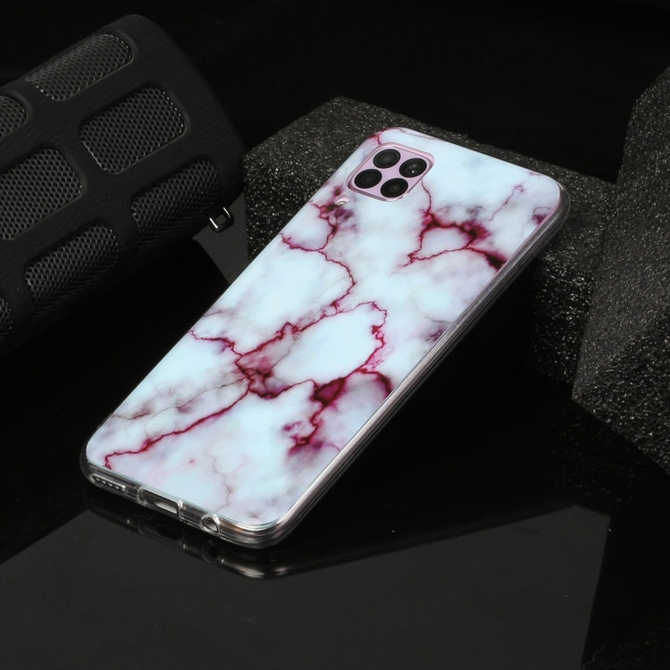 For Huawei P40 lite Marble Pattern Soft TPU Protective Case