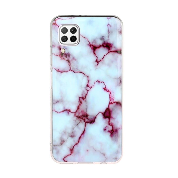 For Huawei P40 lite Marble Pattern Soft TPU Protective Case