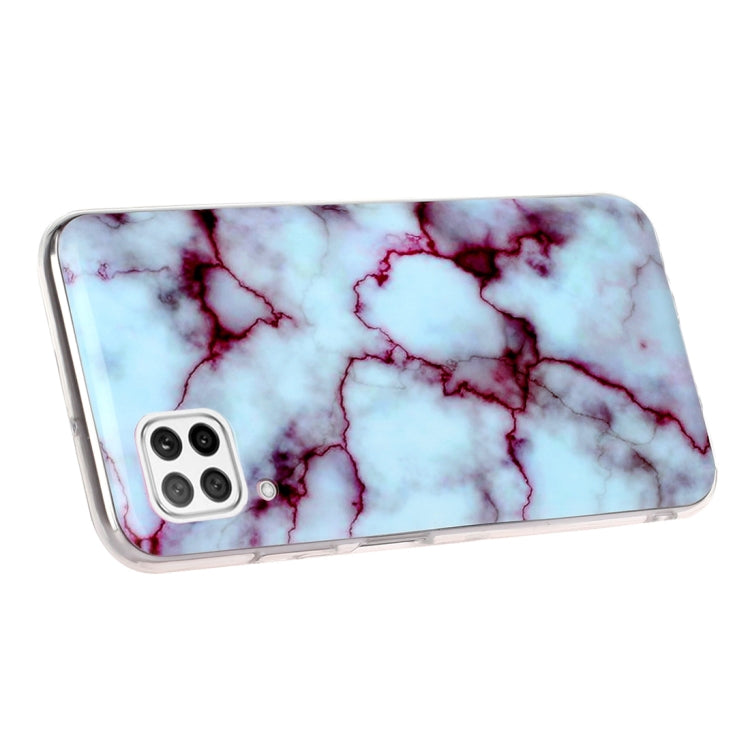 For Huawei P40 lite Marble Pattern Soft TPU Protective Case