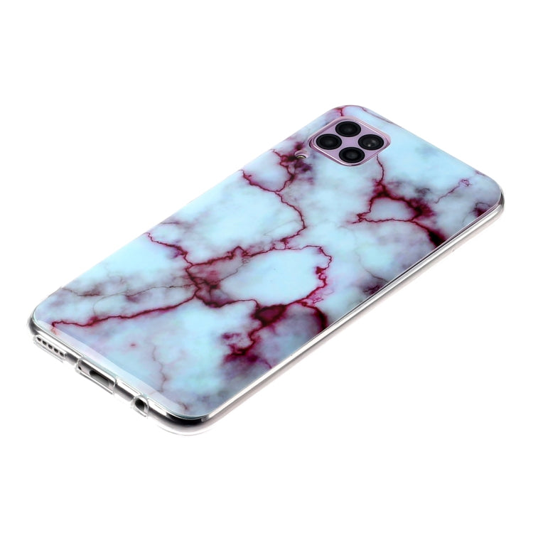 For Huawei P40 lite Marble Pattern Soft TPU Protective Case