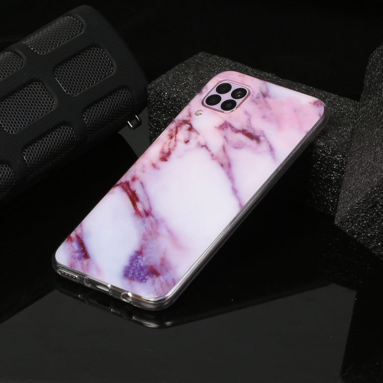 For Huawei P40 lite Marble Pattern Soft TPU Protective Case