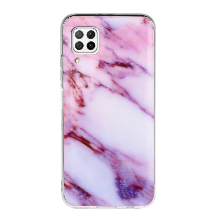 For Huawei P40 lite Marble Pattern Soft TPU Protective Case
