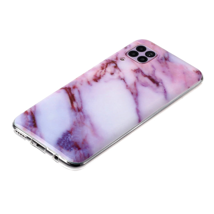 For Huawei P40 lite Marble Pattern Soft TPU Protective Case