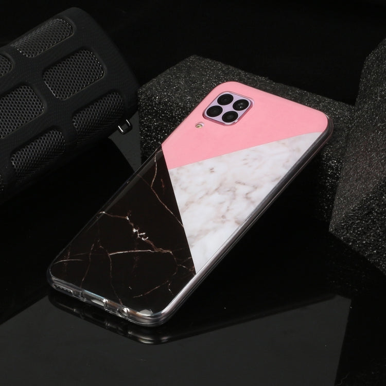For Huawei P40 lite Marble Pattern Soft TPU Protective Case
