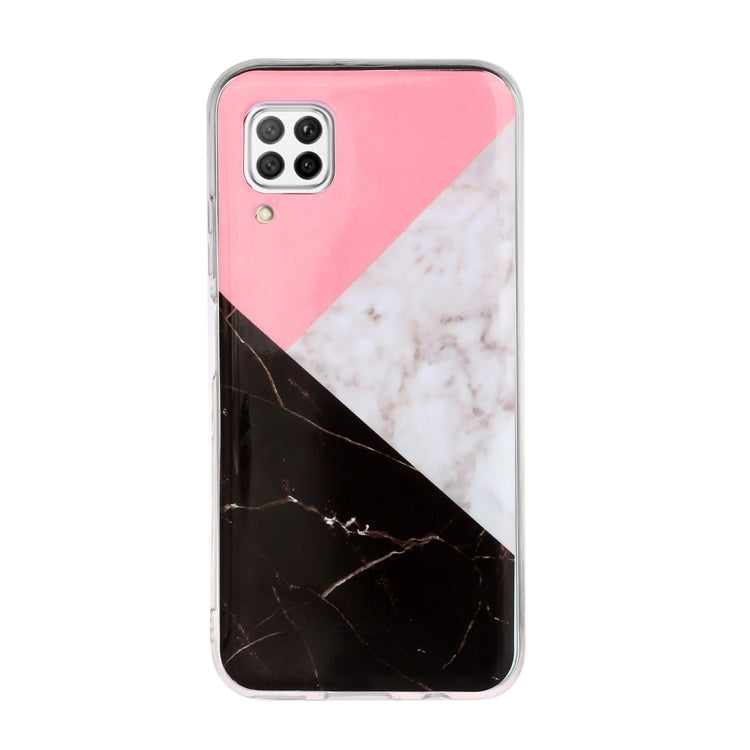For Huawei P40 lite Marble Pattern Soft TPU Protective Case