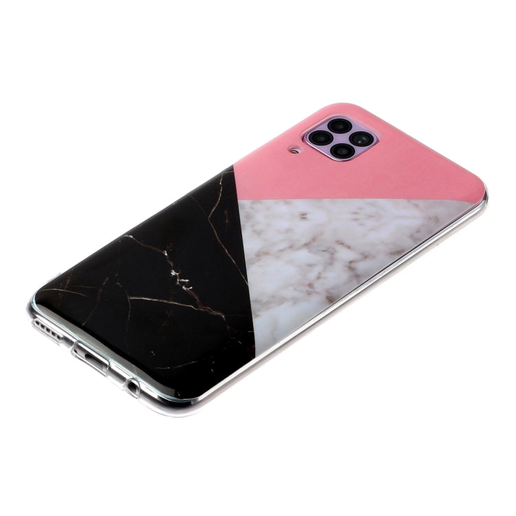 For Huawei P40 lite Marble Pattern Soft TPU Protective Case