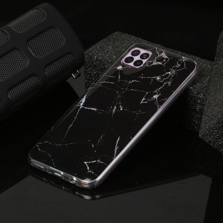 For Huawei P40 lite Marble Pattern Soft TPU Protective Case