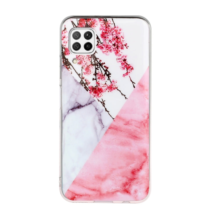 For Huawei P40 lite Marble Pattern Soft TPU Protective Case