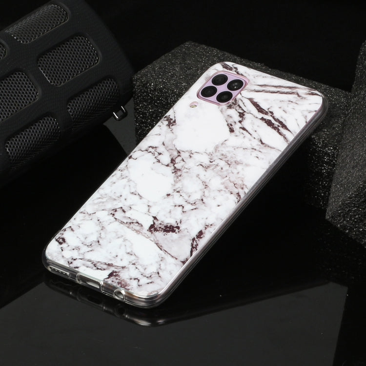 For Huawei P40 lite Marble Pattern Soft TPU Protective Case