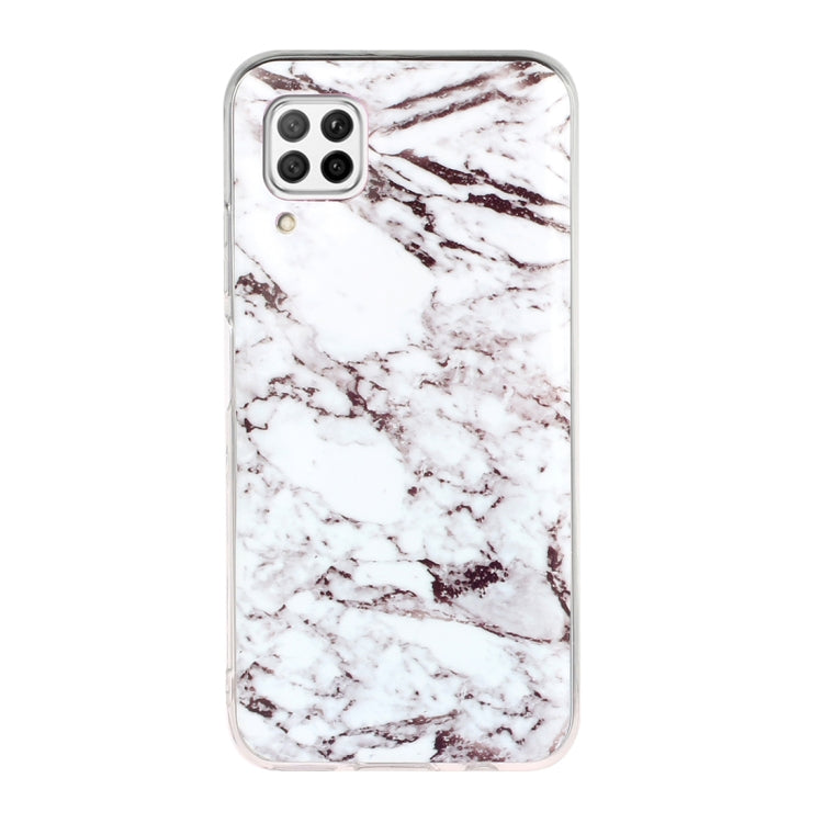 For Huawei P40 lite Marble Pattern Soft TPU Protective Case