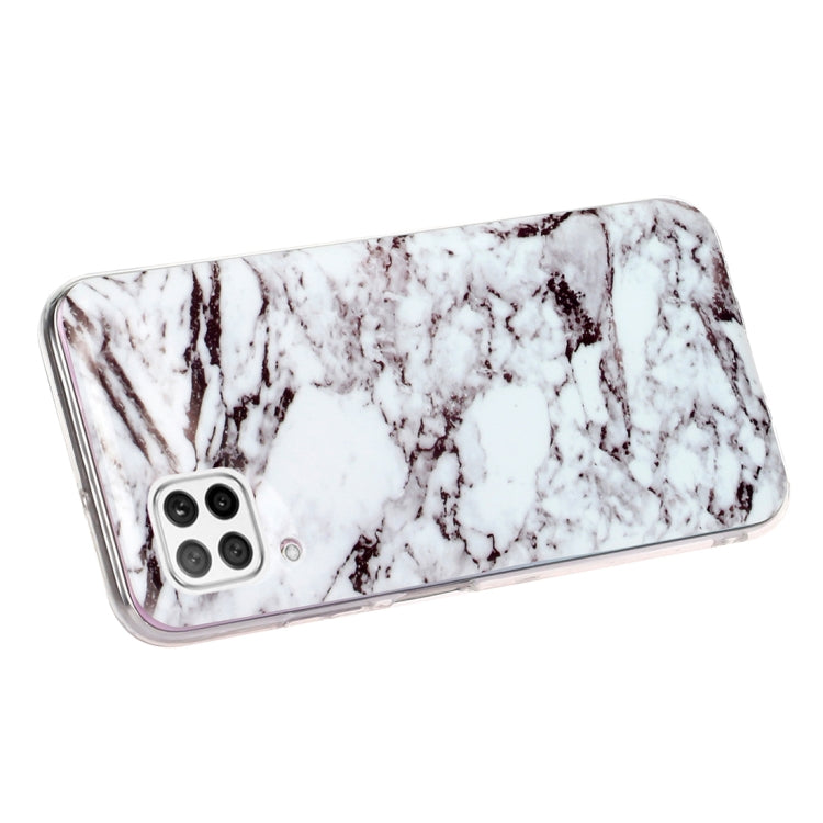 For Huawei P40 lite Marble Pattern Soft TPU Protective Case