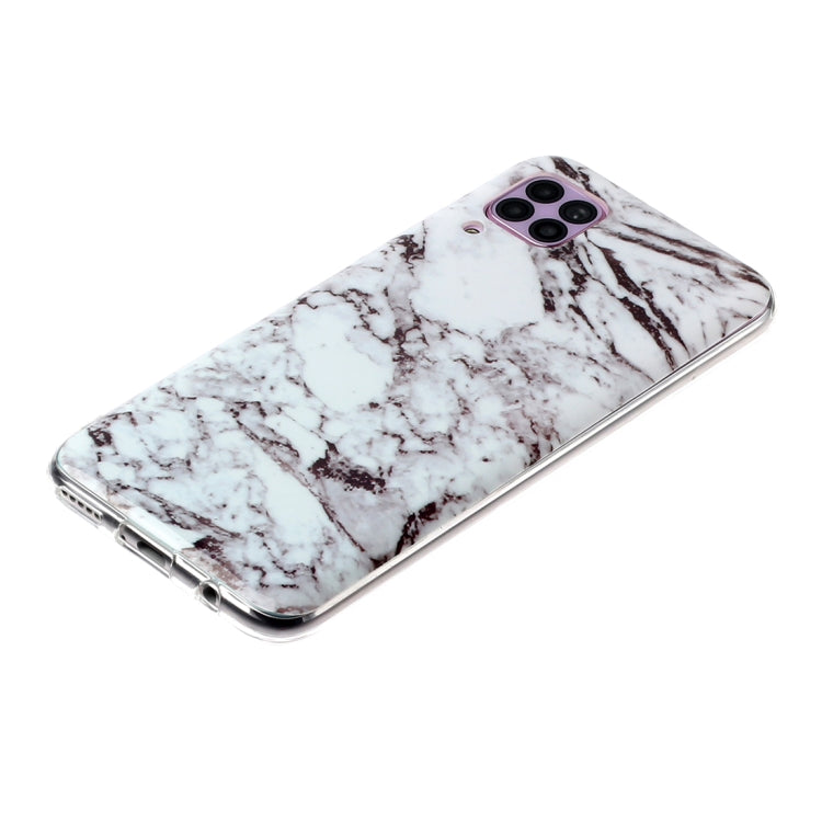 For Huawei P40 lite Marble Pattern Soft TPU Protective Case