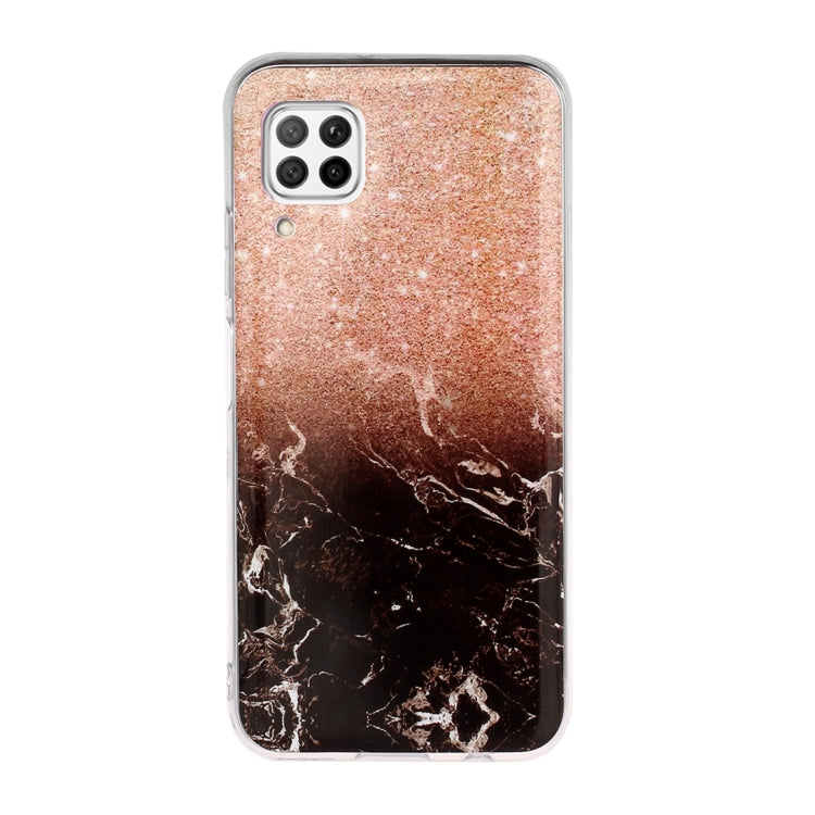 For Huawei P40 lite Marble Pattern Soft TPU Protective Case