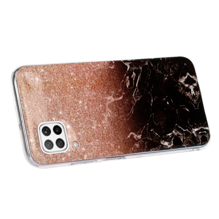 For Huawei P40 lite Marble Pattern Soft TPU Protective Case