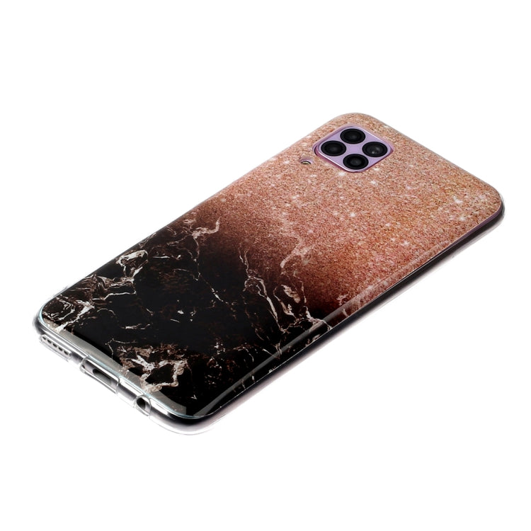 For Huawei P40 lite Marble Pattern Soft TPU Protective Case