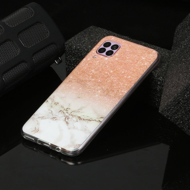 For Huawei P40 lite Marble Pattern Soft TPU Protective Case