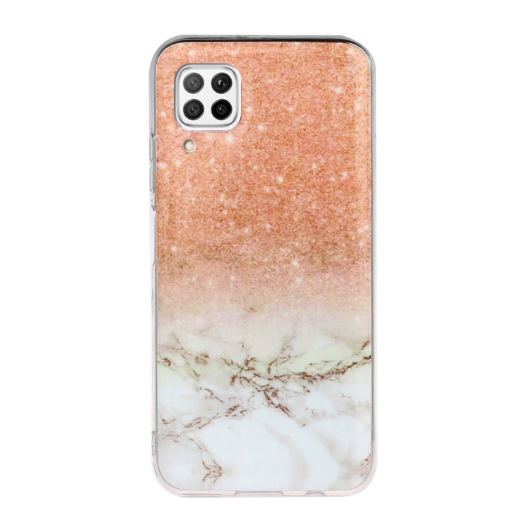 For Huawei P40 lite Marble Pattern Soft TPU Protective Case