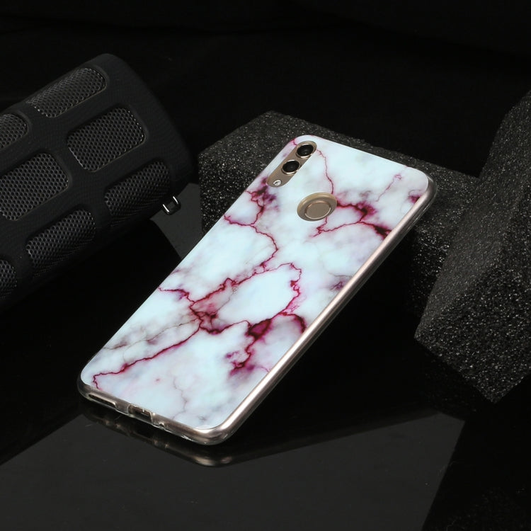 For Huawei Honor 8C Marble Pattern Soft TPU Protective Case