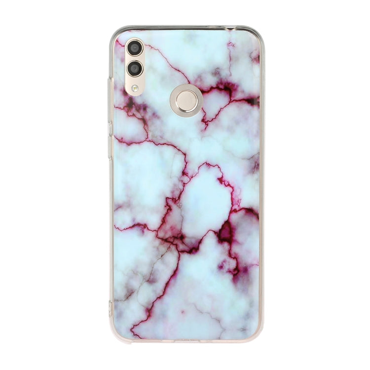 For Huawei Honor 8C Marble Pattern Soft TPU Protective Case