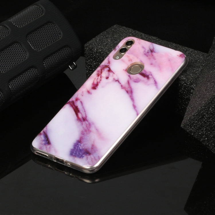 For Huawei Honor 8C Marble Pattern Soft TPU Protective Case