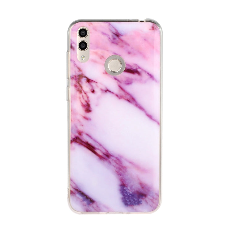 For Huawei Honor 8C Marble Pattern Soft TPU Protective Case