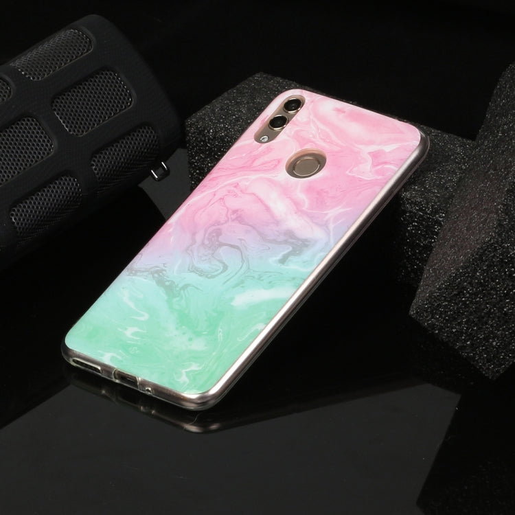 For Huawei Honor 8C Marble Pattern Soft TPU Protective Case