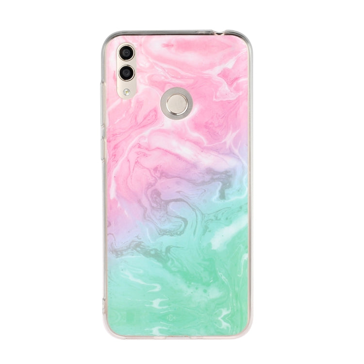 For Huawei Honor 8C Marble Pattern Soft TPU Protective Case