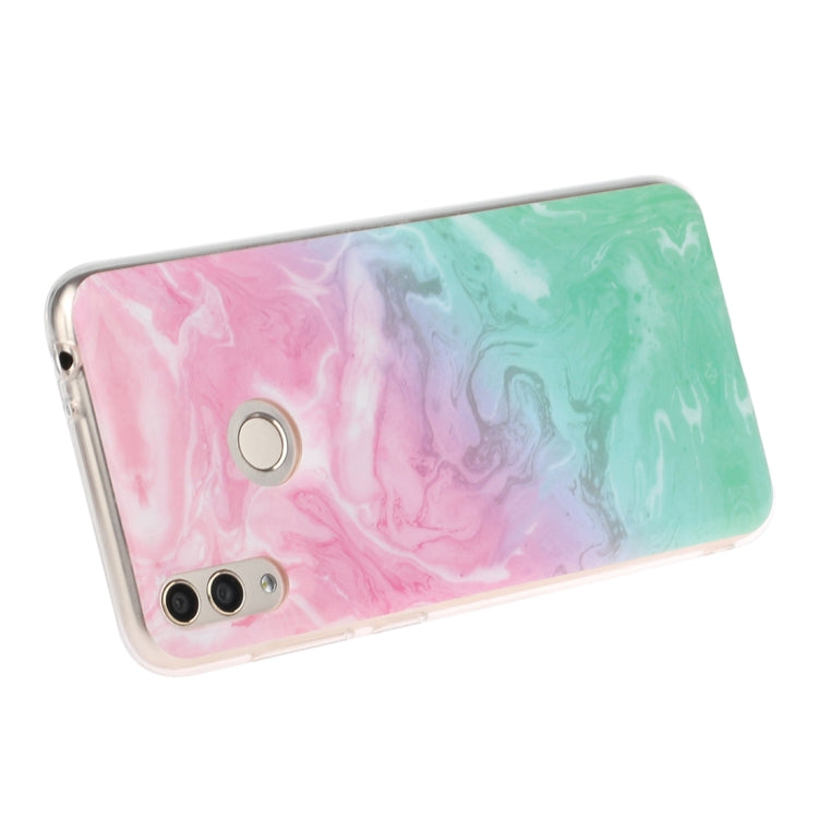 For Huawei Honor 8C Marble Pattern Soft TPU Protective Case