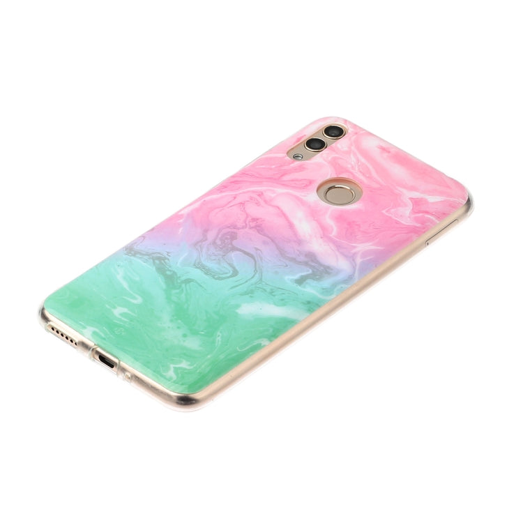 For Huawei Honor 8C Marble Pattern Soft TPU Protective Case