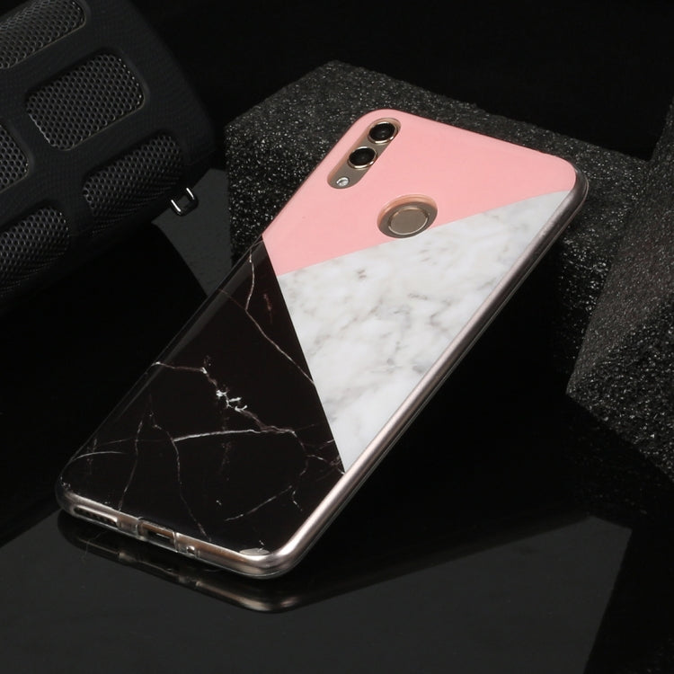 For Huawei Honor 8C Marble Pattern Soft TPU Protective Case