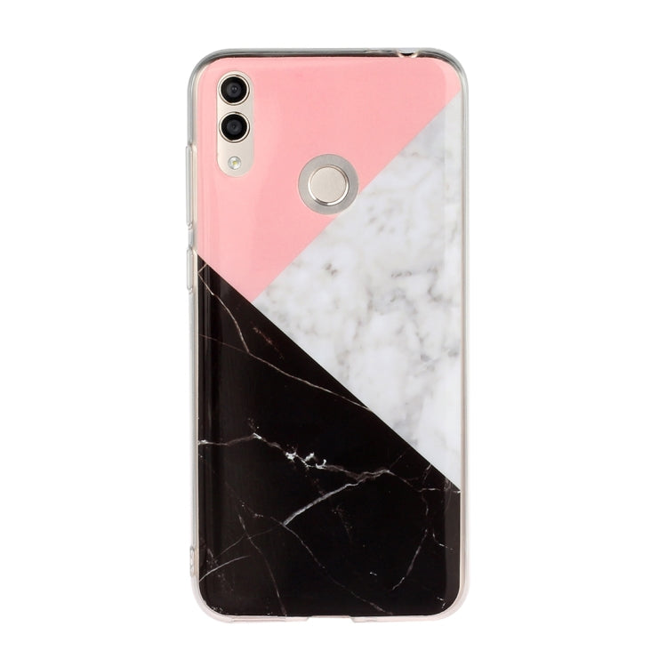For Huawei Honor 8C Marble Pattern Soft TPU Protective Case