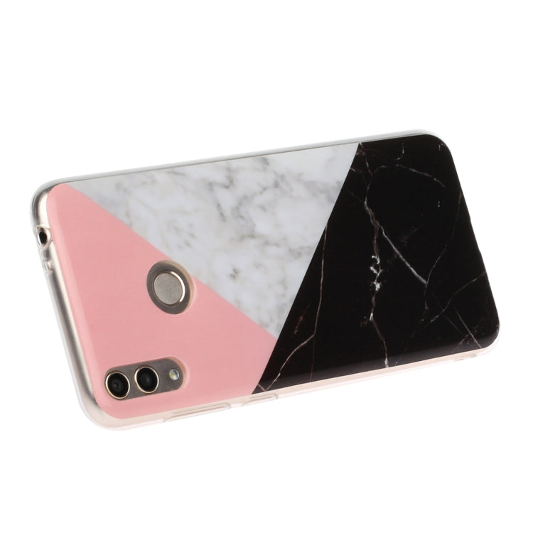 For Huawei Honor 8C Marble Pattern Soft TPU Protective Case
