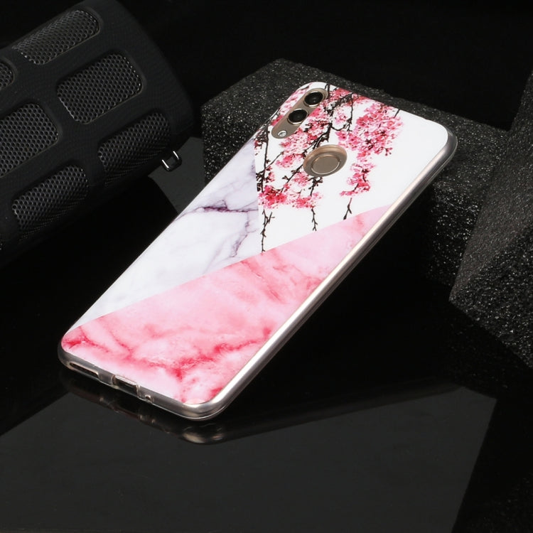 For Huawei Honor 8C Marble Pattern Soft TPU Protective Case