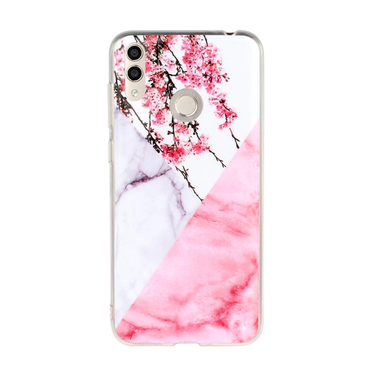 For Huawei Honor 8C Marble Pattern Soft TPU Protective Case
