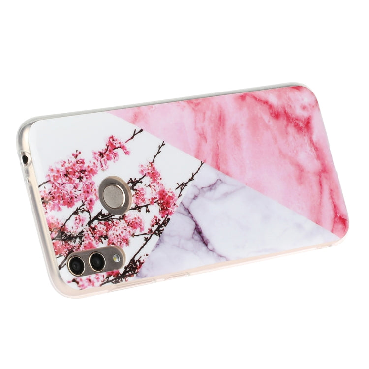 For Huawei Honor 8C Marble Pattern Soft TPU Protective Case