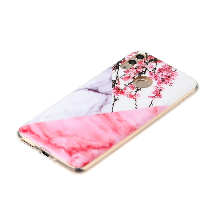 For Huawei Honor 8C Marble Pattern Soft TPU Protective Case