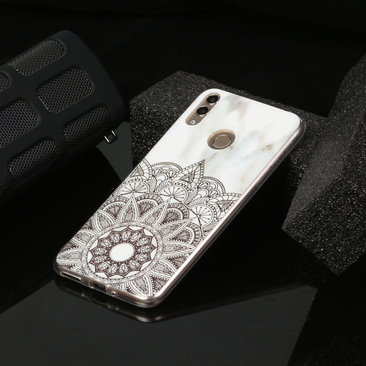 For Huawei Honor 8C Marble Pattern Soft TPU Protective Case
