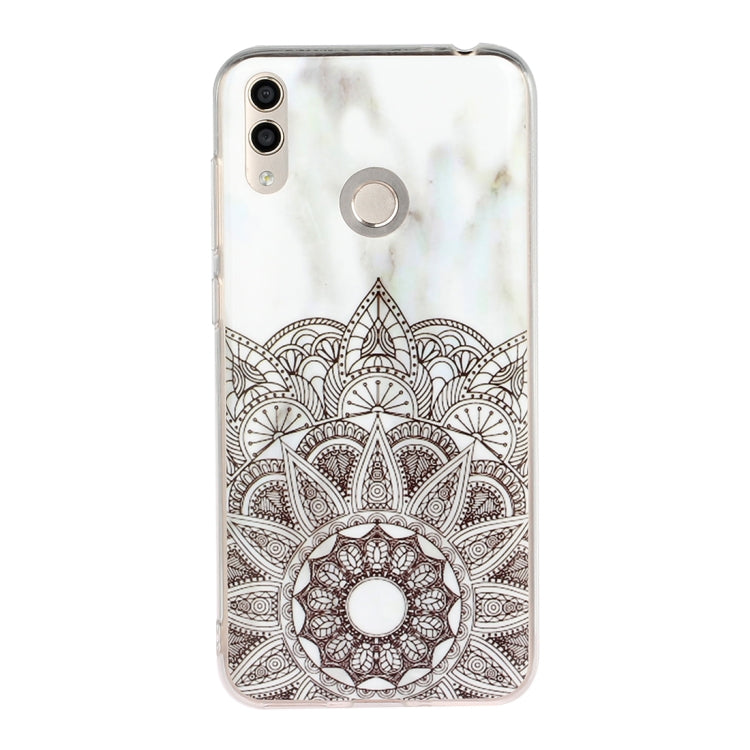 For Huawei Honor 8C Marble Pattern Soft TPU Protective Case
