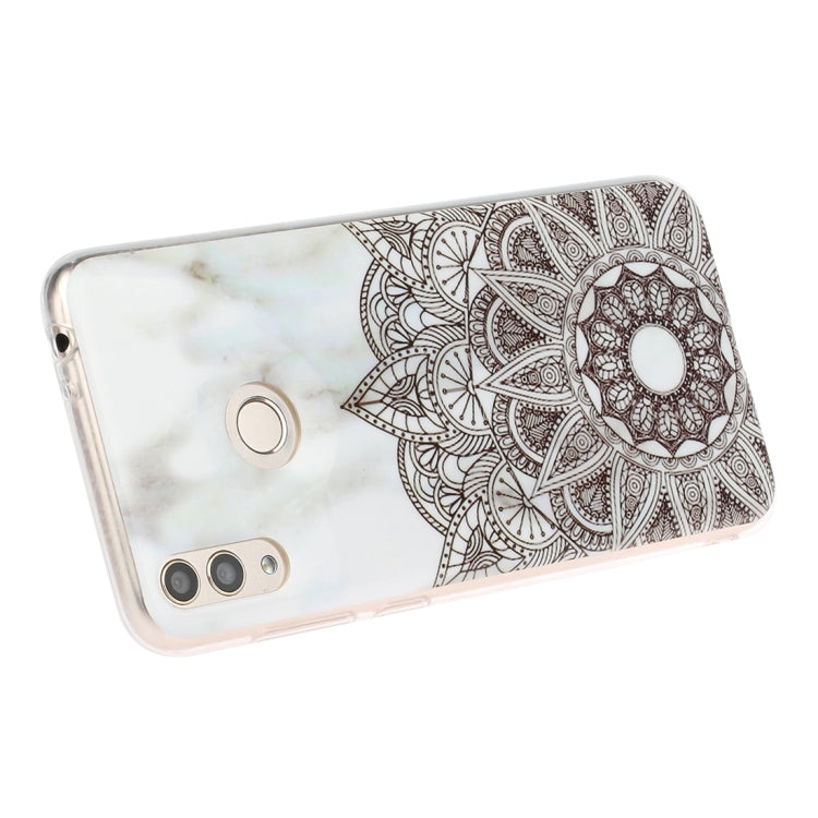 For Huawei Honor 8C Marble Pattern Soft TPU Protective Case