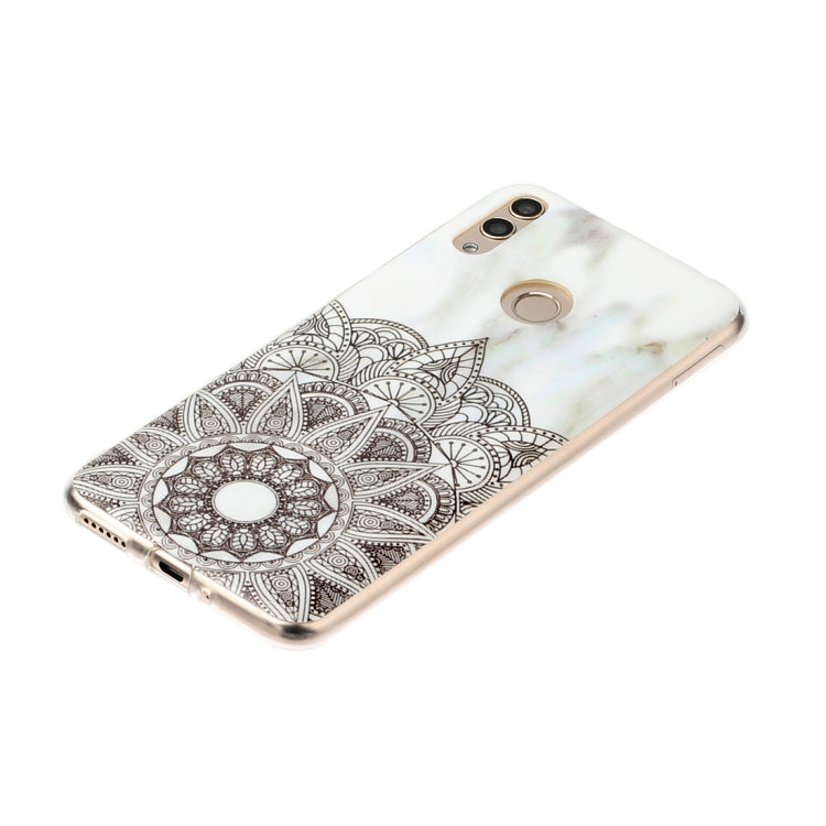 For Huawei Honor 8C Marble Pattern Soft TPU Protective Case