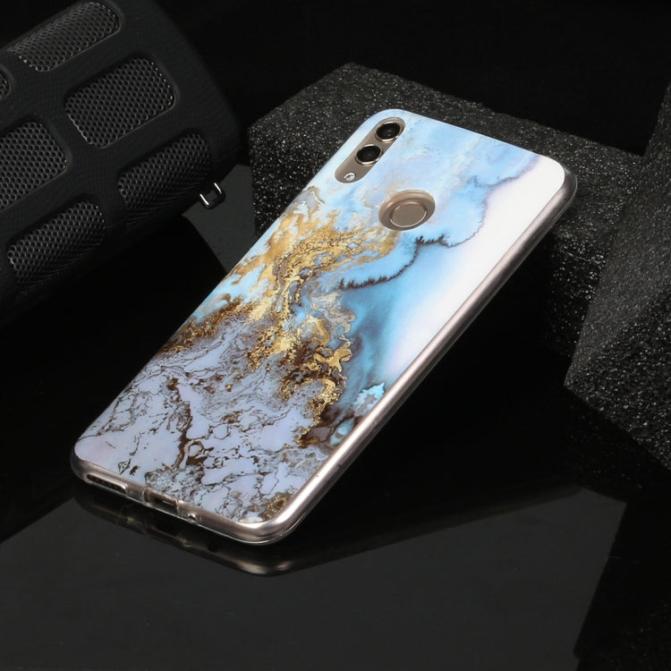 For Huawei Honor 8C Marble Pattern Soft TPU Protective Case