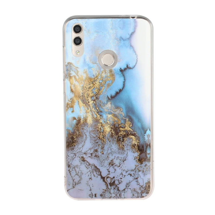For Huawei Honor 8C Marble Pattern Soft TPU Protective Case