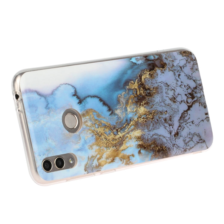 For Huawei Honor 8C Marble Pattern Soft TPU Protective Case